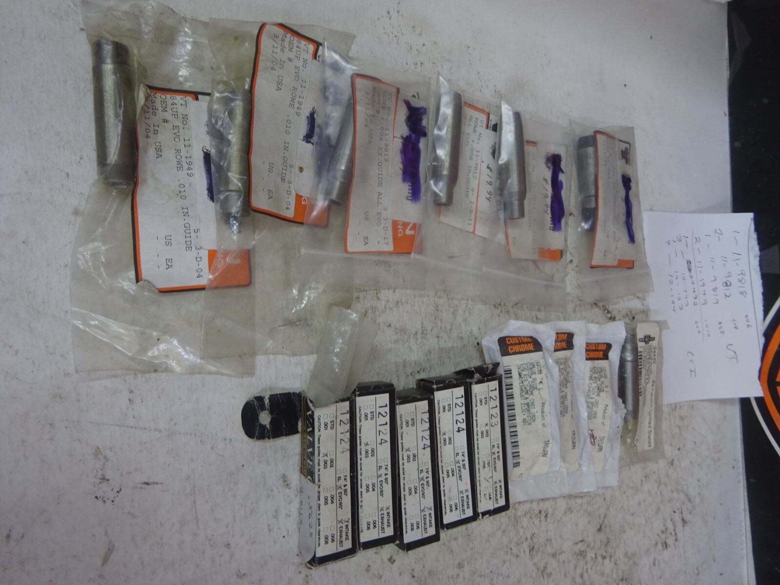 Harley BT'S XLS 84-L EVO THE WHOLE ASSORTMENT 15 Rpl ROWE CCI CAST VALVE GUIDES