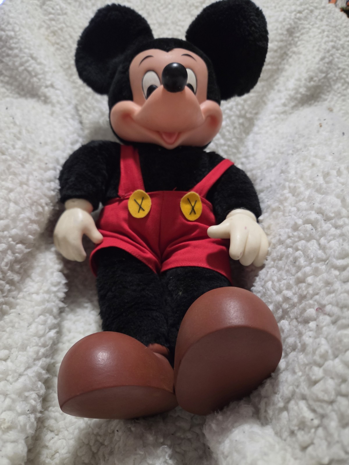 Vintage Applause Mickey Mouse Plush Vinyl Face Item 240 Wallace Berrie 1980s
