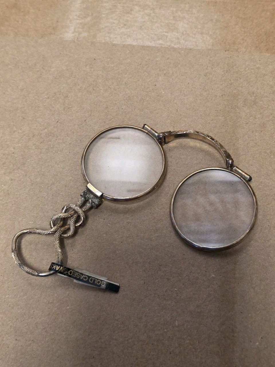 Beautiful Antique Gold Cased Snake Lorgnette C1840 Used Great Shape Ships Free Beautiful Antique Gold Cased Snake Lorgnette C1840 Used Great Shape Ships Free