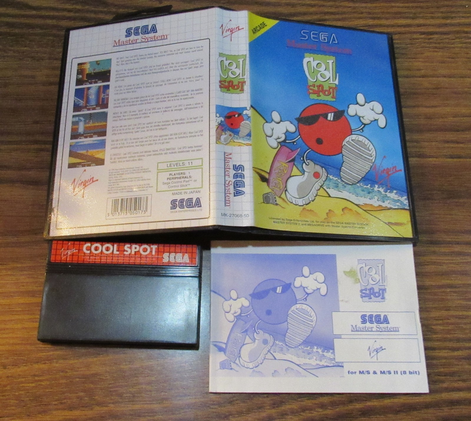 Cool Spot Sega Master System SMS Complete CIB US SELLER