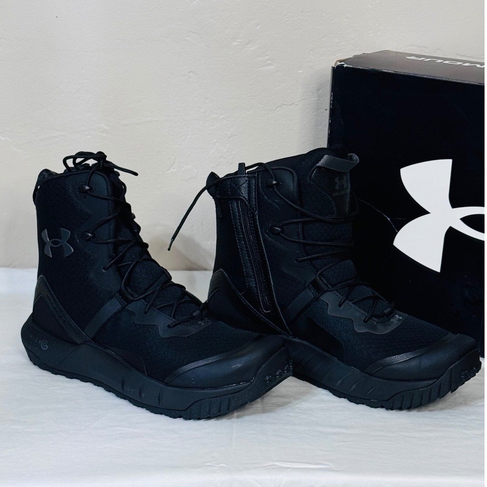 NIB Under Armour Micro G Valsetz Zip Tactical Boots Black Size 10 Men\'s