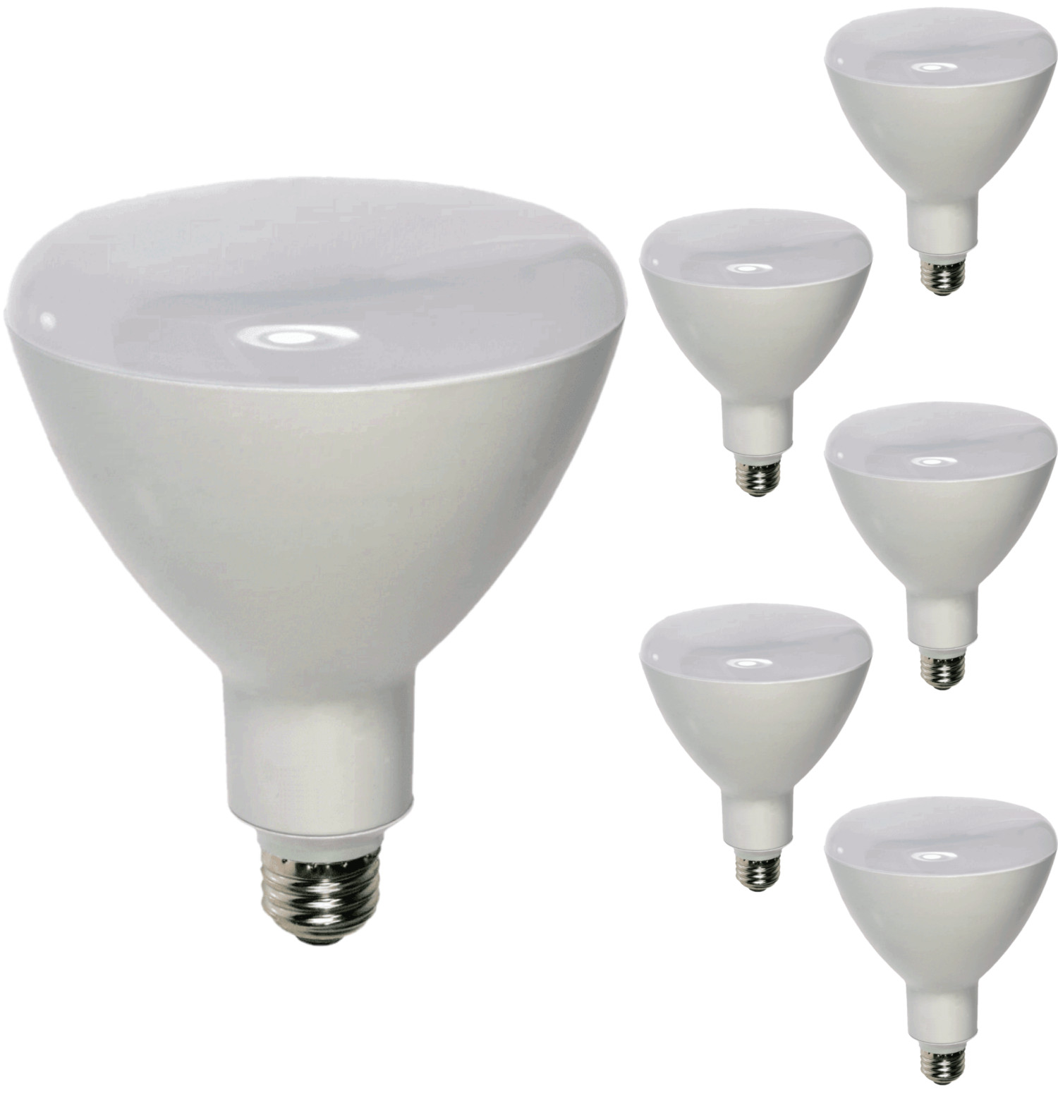 Diodesy BR40 LED Flood Light 12W 840LM E26 5000K 120V 100° White 6Pk