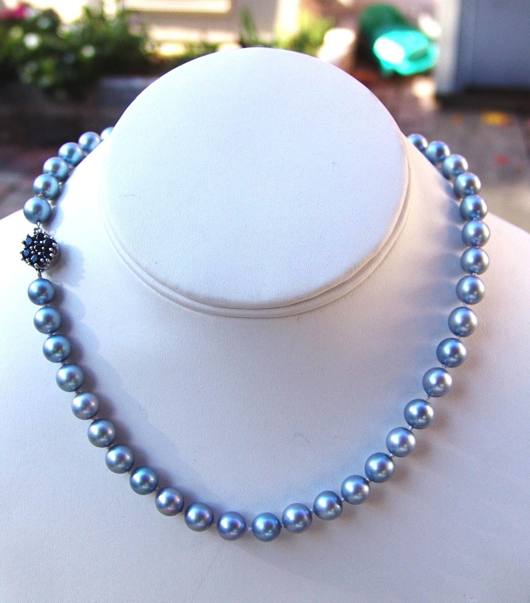 Akoya Saltwater Blue Pearls Vintage 