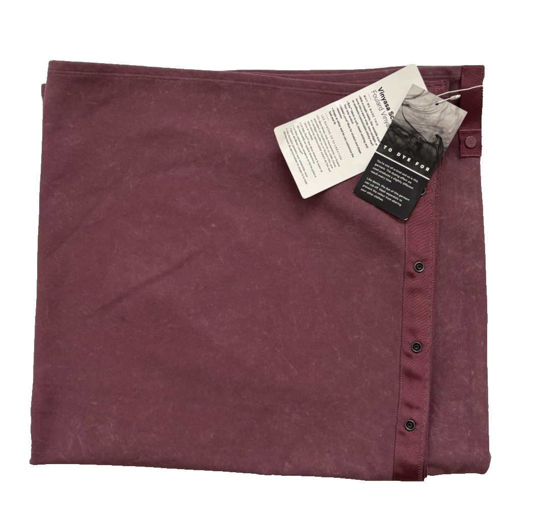 NWT Lululemon Vinyasa Scarf Snap Wrap Plumful  Mauve French Terry One Size
