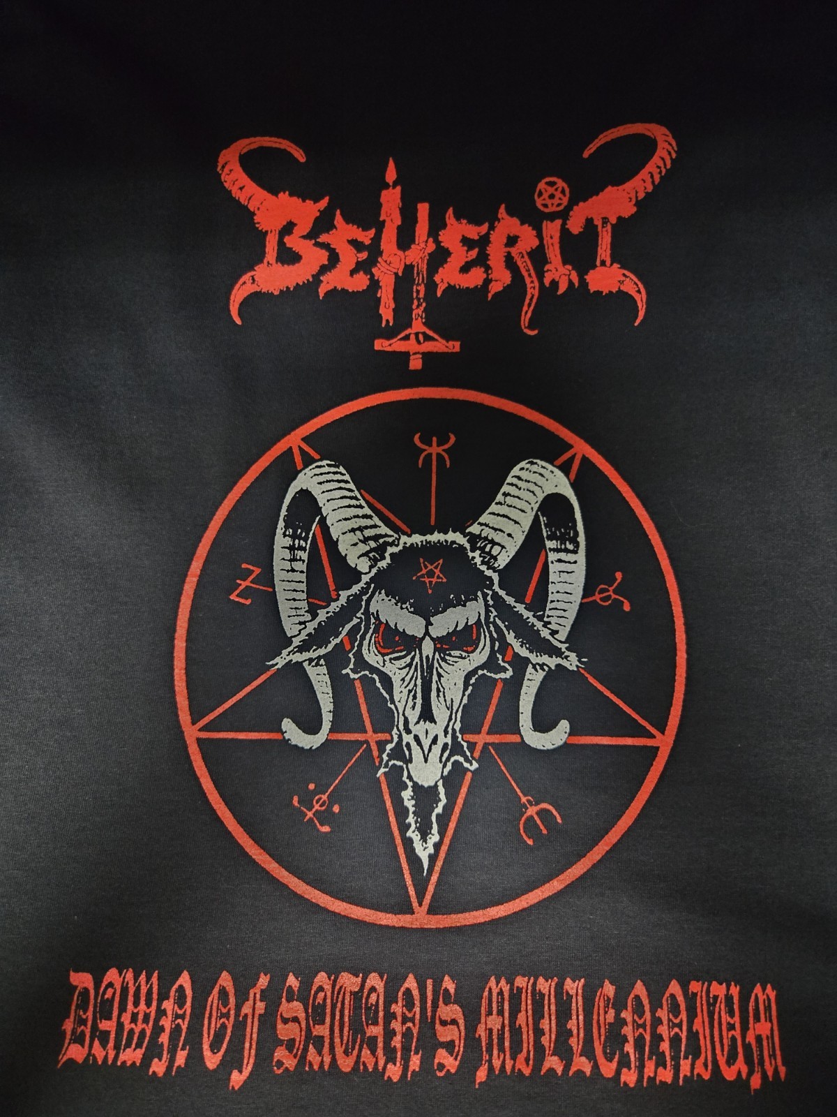 Beherit Dawn Of Satan\'s Millenium  Shirt Blasphemy Archgoat New Unworn Large