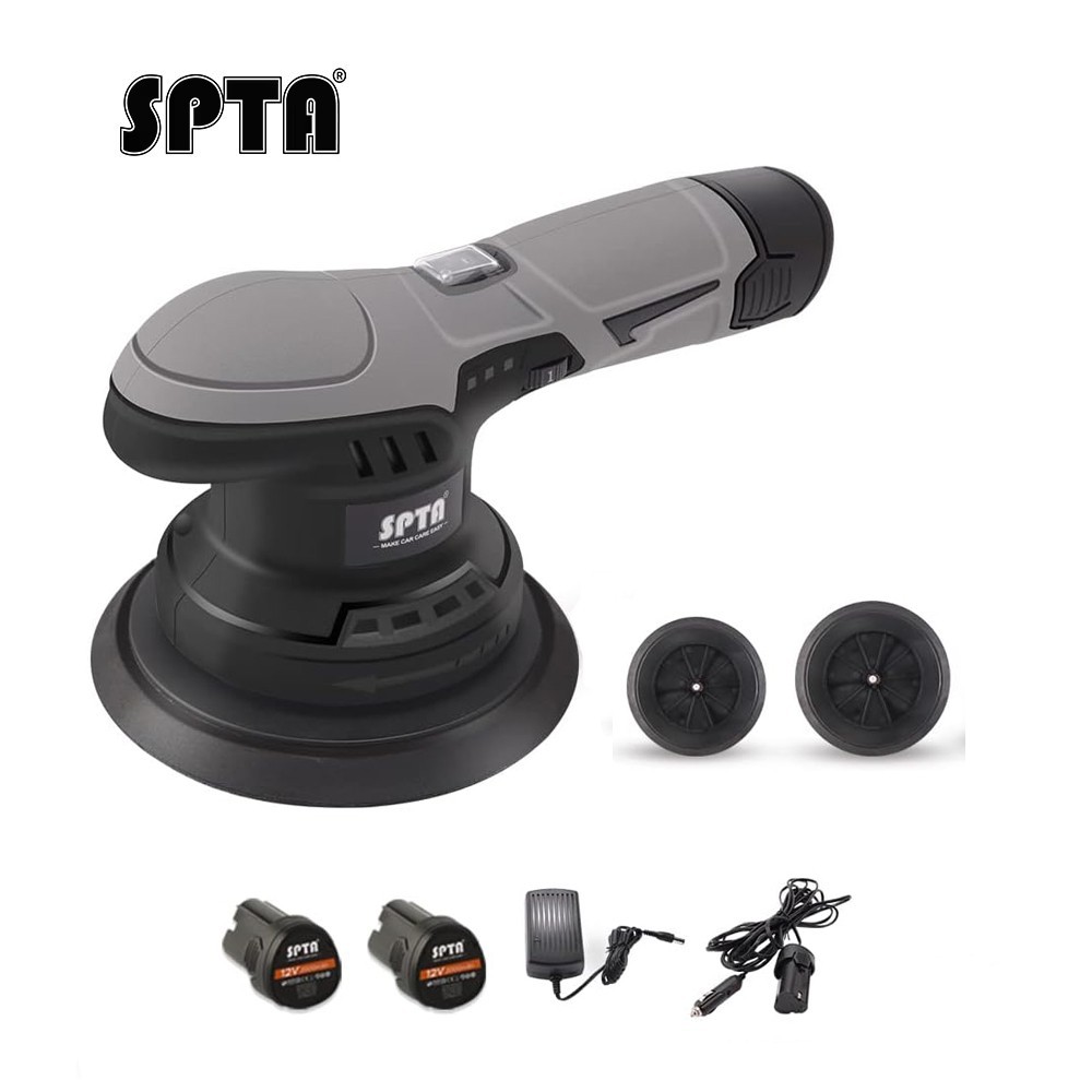 SPTA 5/6 inch Cordless Car Buffer Brushless Polisher 2Pcs 12V Battery For Waxing SPTA 5/6 inch Cordless Car Buffer Brushless Polisher 2Pcs 12V Battery For Waxing
