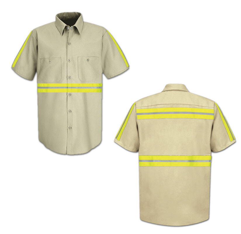 Red Kap Enhanced Visibility Hi Vis Reflective Safety Work Towing Uniform Shirts Red Kap Enhanced Visibility Hi Vis Reflective Safety Work Towing Uniform Shirts