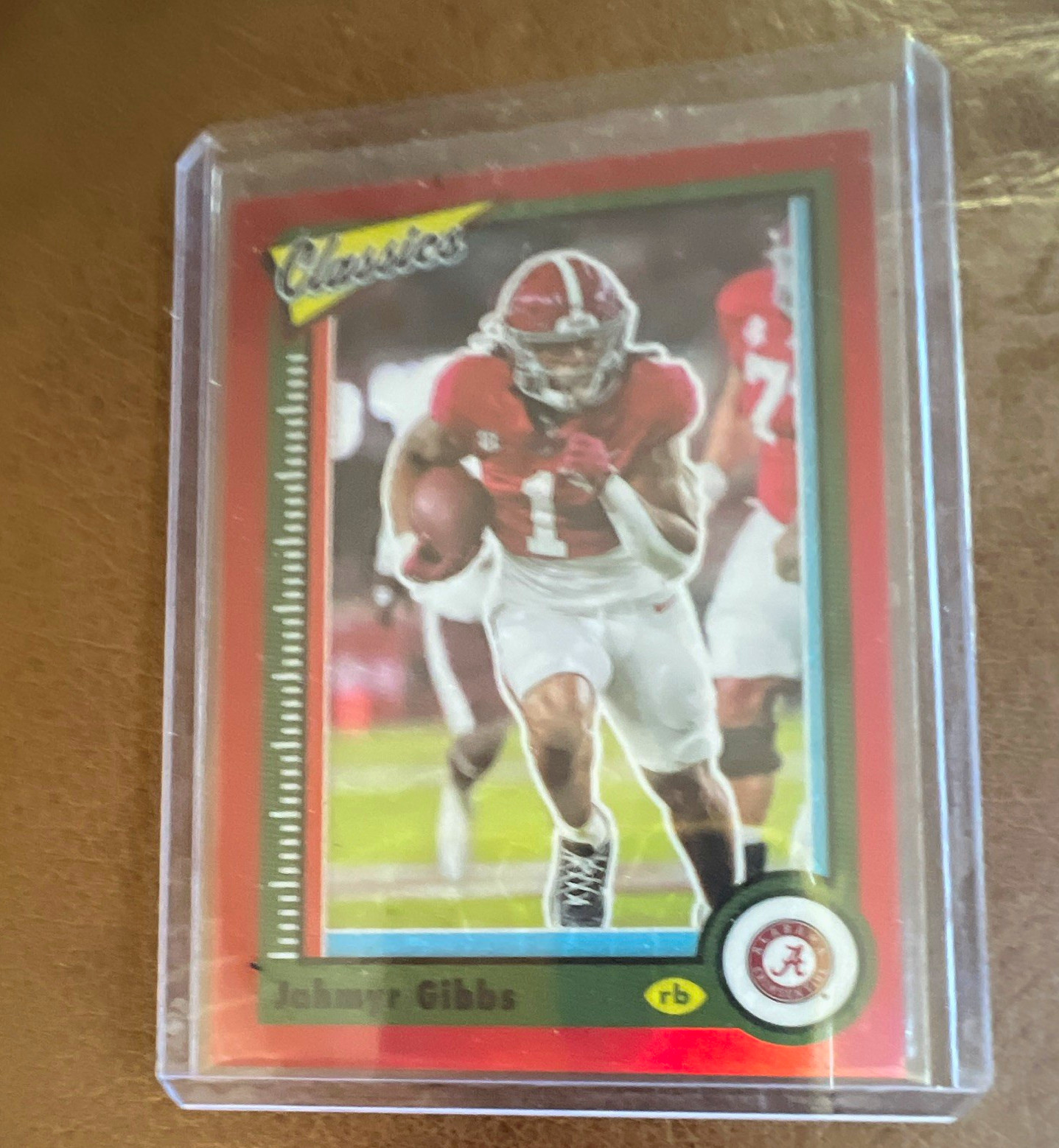 Panini 2023 Chronicles Draft Picks Classics Premium Red /149 RC #14 Jahmyr Gibbs Panini 2023 Chronicles Draft Picks Classics Premium Red /149 RC #14 Jahmyr Gibbs