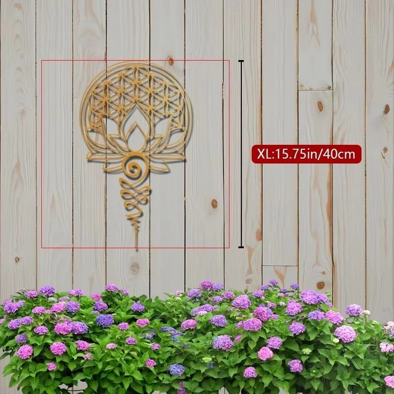 Coiled Star Metal Wall Sculpture Antique Outdoor Garden Decor