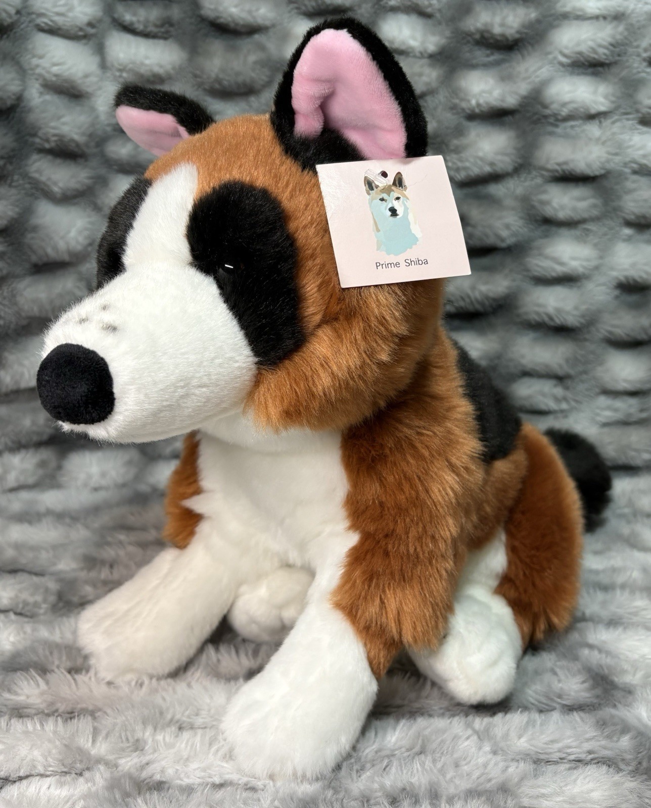 Prime Shiba FALCON the PANDA GERMAN SHEPHERD dog NWT New Retired Rare