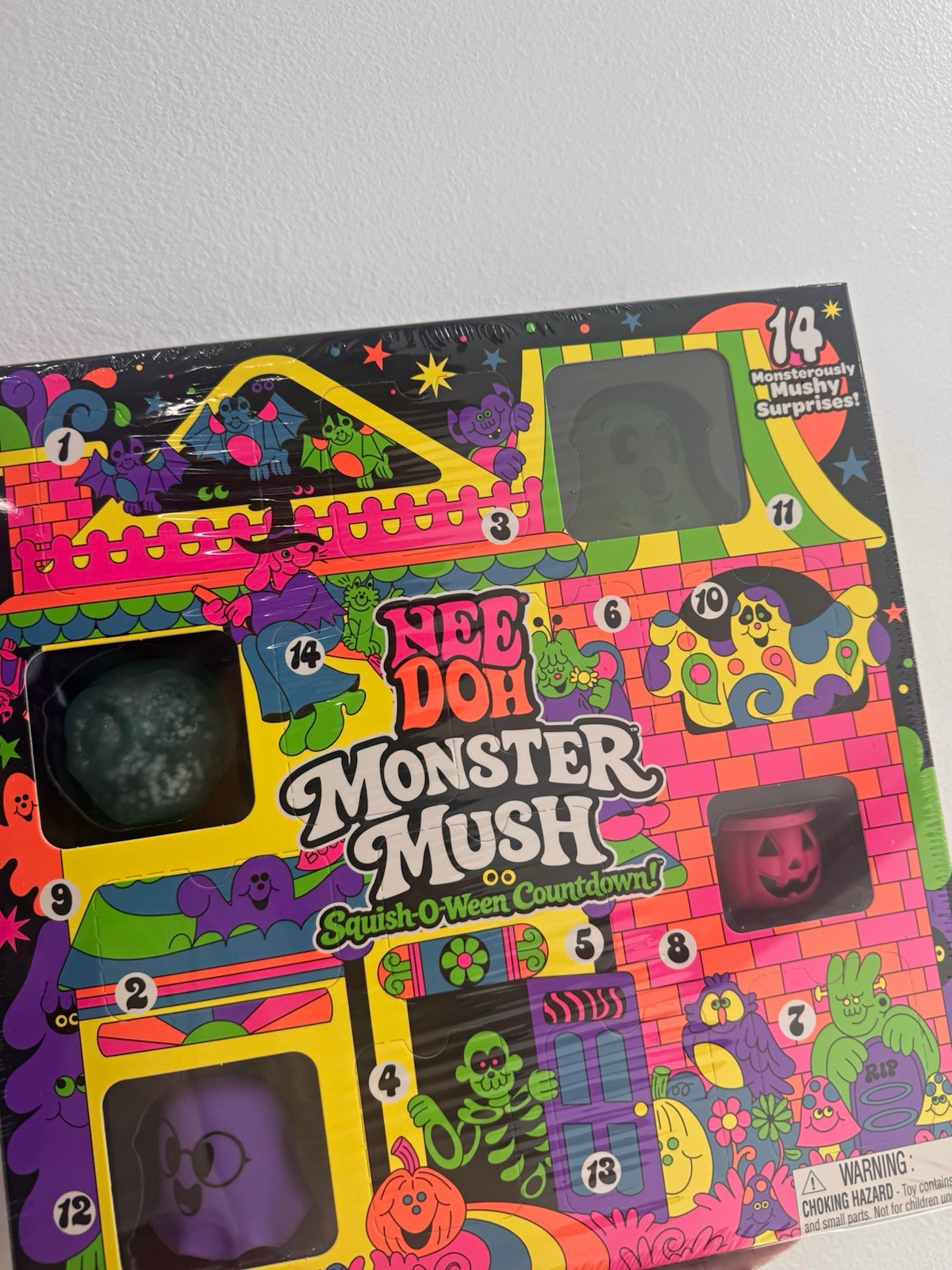AUTHENTIC NeeDoh Monster Mush - Halloween Advent Calendar - 14 Surprises