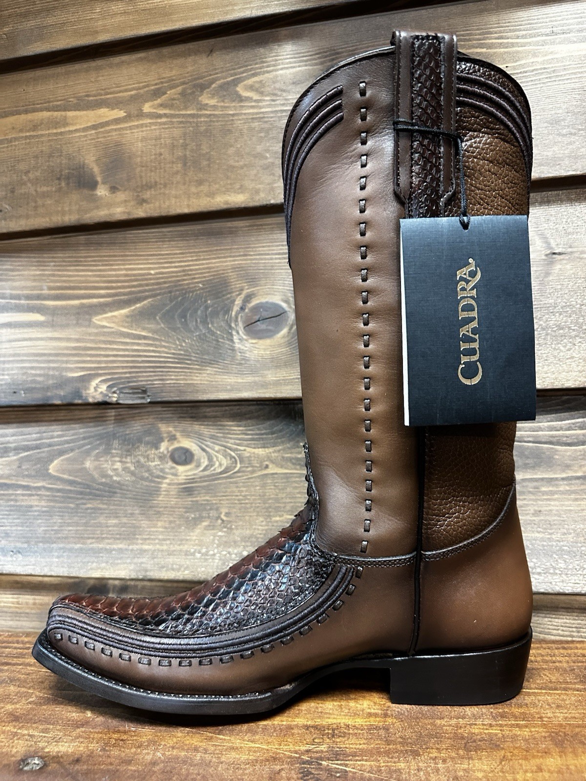 CUADRA Men's Western Boot Genuine  Leather-854