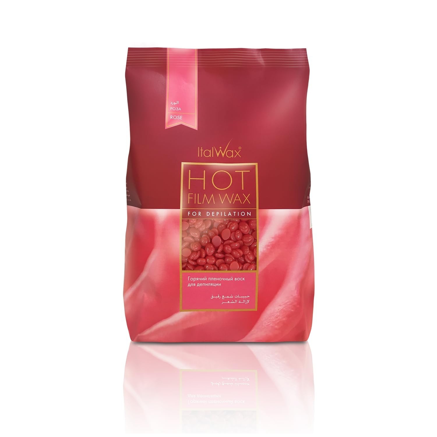 Italwax Film Hard Wax Rose 1.1 lb  For Hair Removal