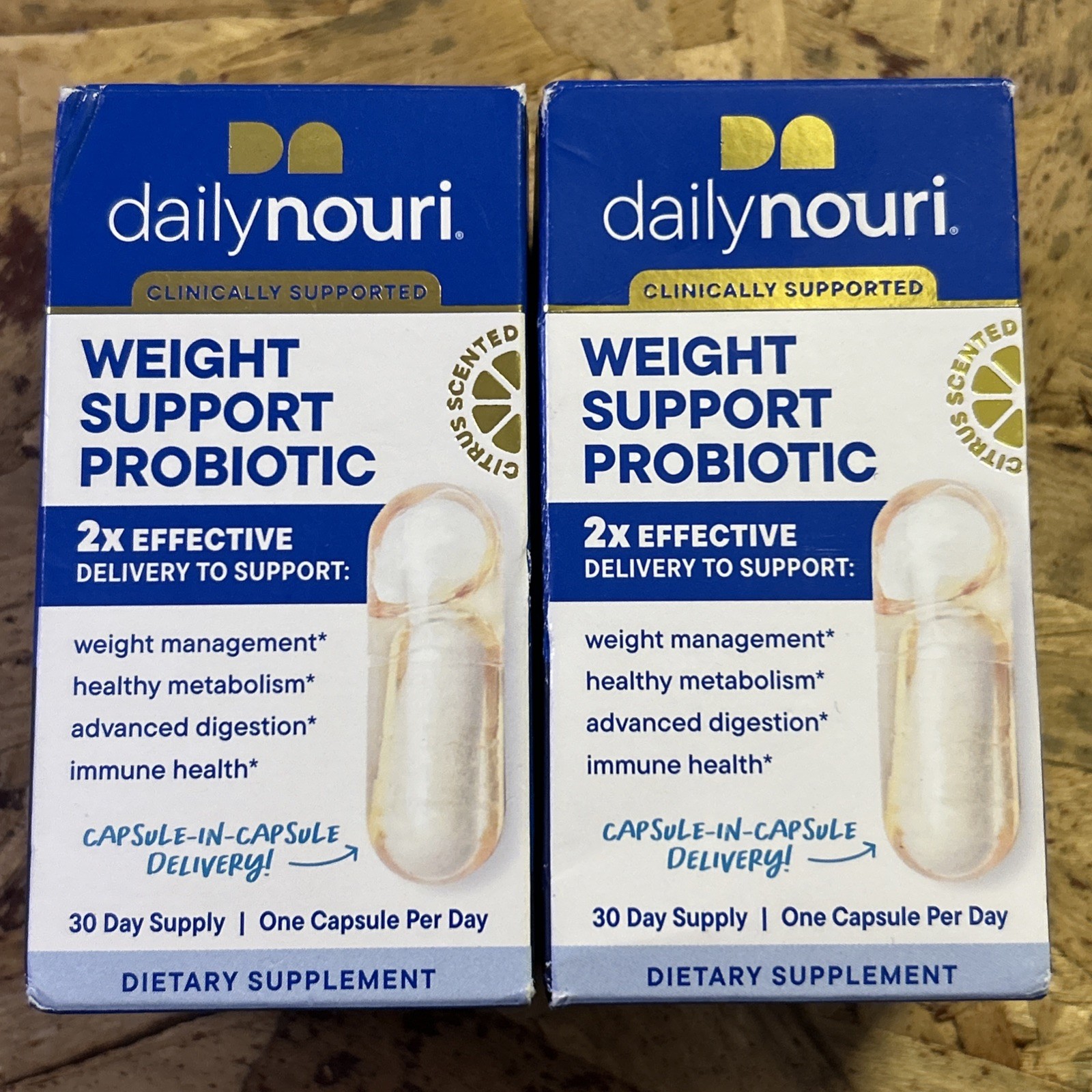 2-Pack of Daily Nouri Weight Support Probiotic 60 Day Supply EXP 07/27