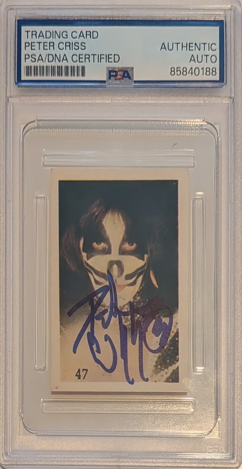 Peter Criss Signed 1980 Pop Festival Trading Card Autograph PSA/DNA Drummer KISS Peter Criss Signed 1980 Pop Festival Trading Card Autograph PSA/DNA Drummer KISS