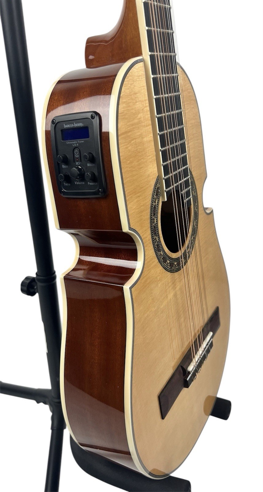 OSCAR SCHMIDT CUATRO, SOLID SPRUCE/SAPELE, BARCUS BERRY LX4, NATURAL W/ BAG