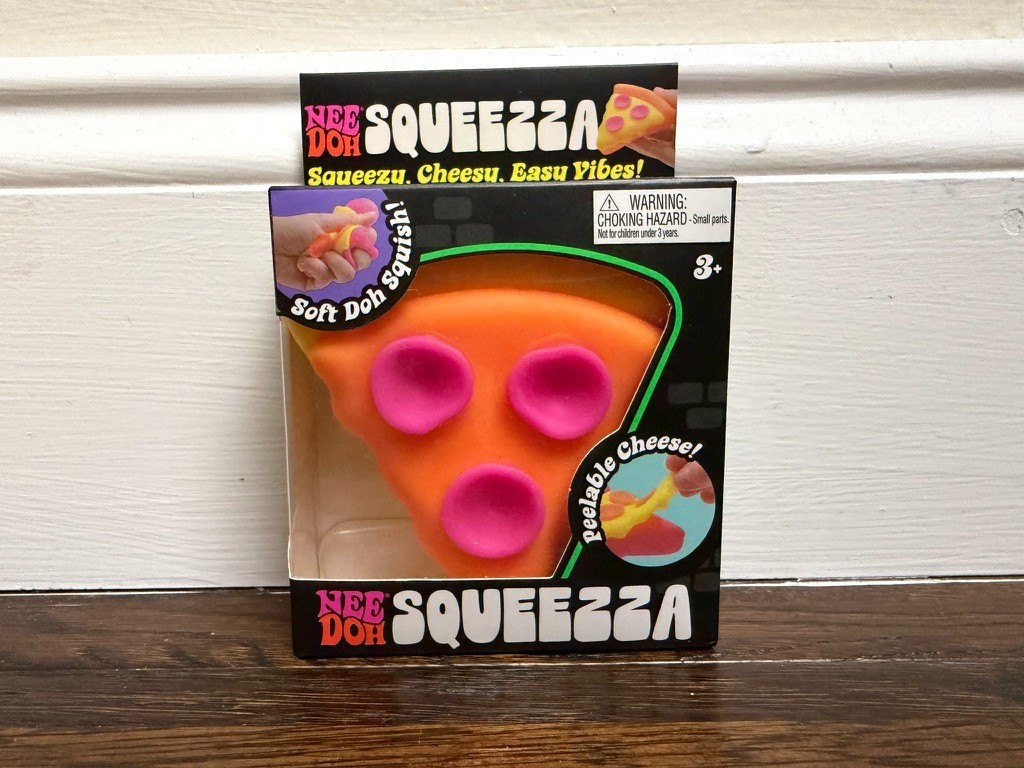 Needoh Squeeza Pizza Slice Nee Doh Pizza Pie Squishy AUTHENTIC New (PICK COLOR)