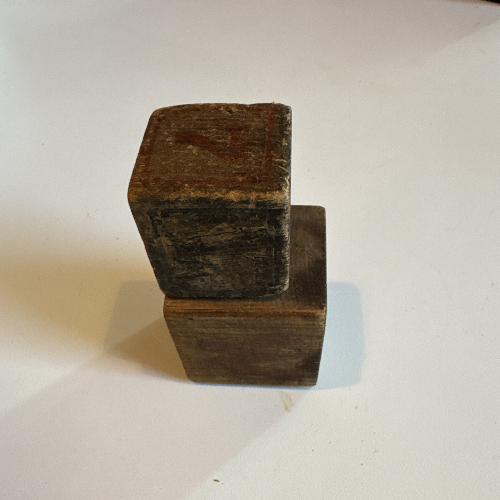 Vintage Wooden Seal/Stamp Blocks Lot of 2 Carved Bases Brown Toys Vintage Wooden Seal/Stamp Blocks Lot of 2 Carved Bases Brown Toys