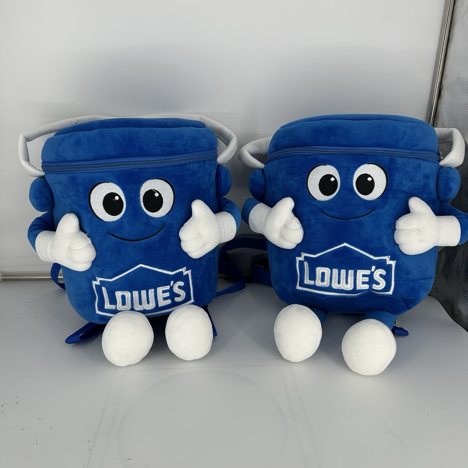 Lowe's Big Blue Bucket Plush Backpack 16 Lowe's Big Blue Bucket Plush Backpack 16