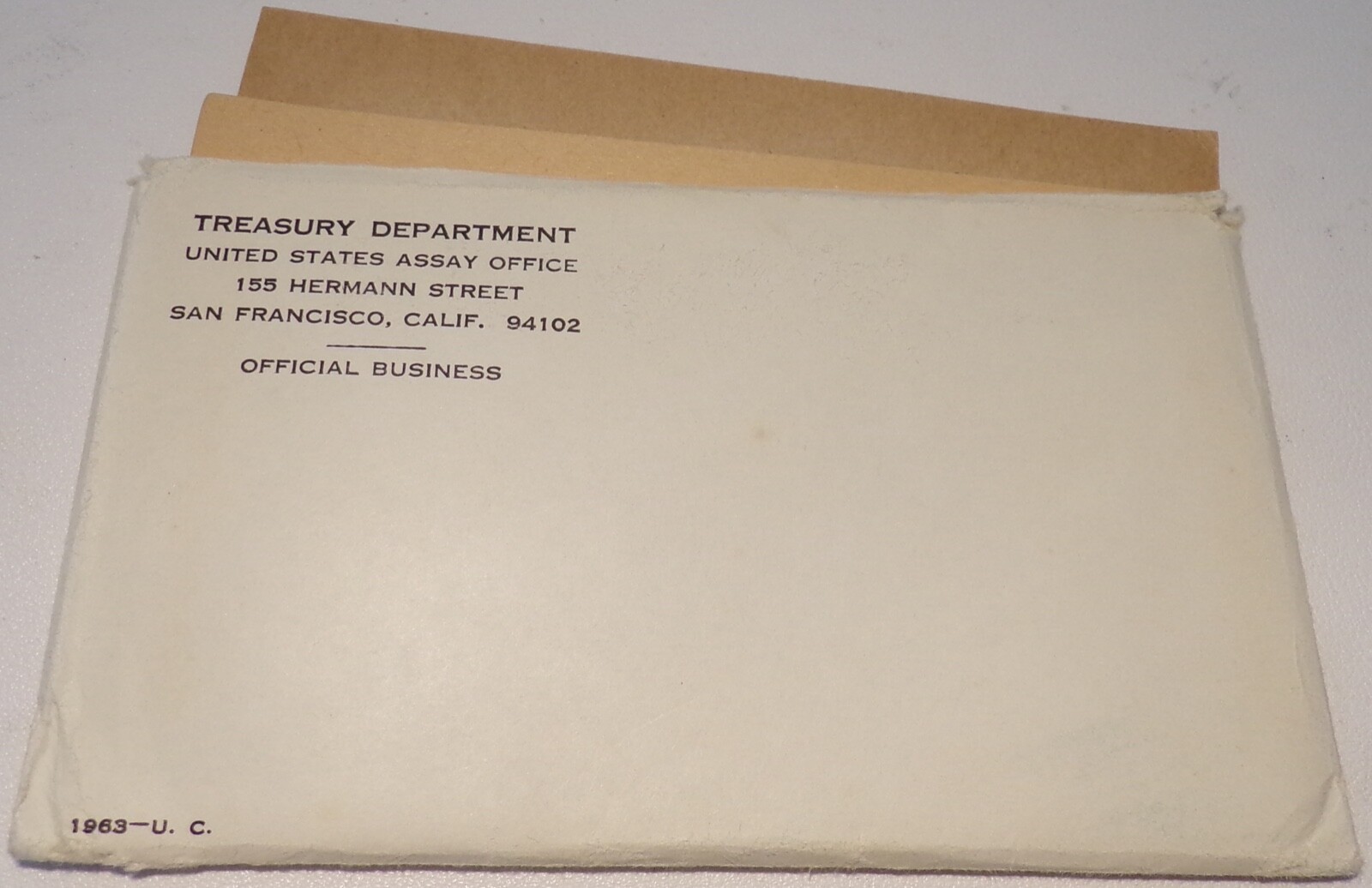 1963 US Mint Uncirculated Set ENVELOPES ONLY. No Coins. 1963 US Mint Uncirculated Set ENVELOPES ONLY. No Coins.
