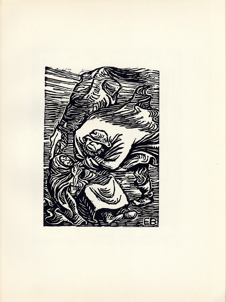 Original 1920 Woodblock Print ERNST BARLACH \