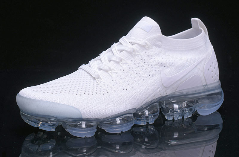Nike Air VaporMax Flyknit 2 White 942842‑100 Men\'s Air Cushion Running Shoes