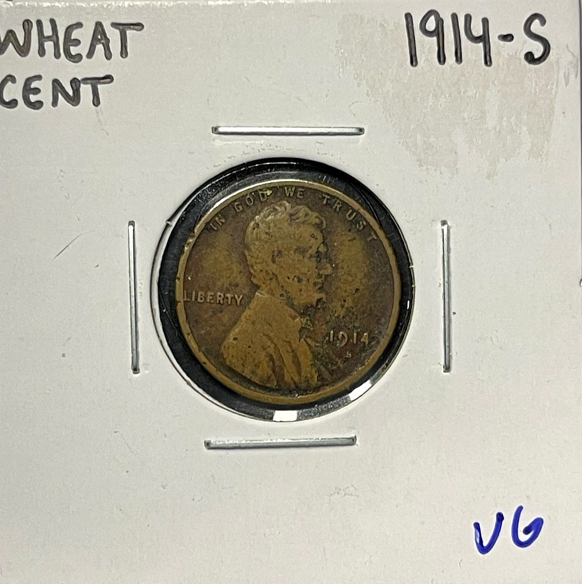 1914-S Lincoln Wheat Cent Penny Nice Circulated Coin Rare Date