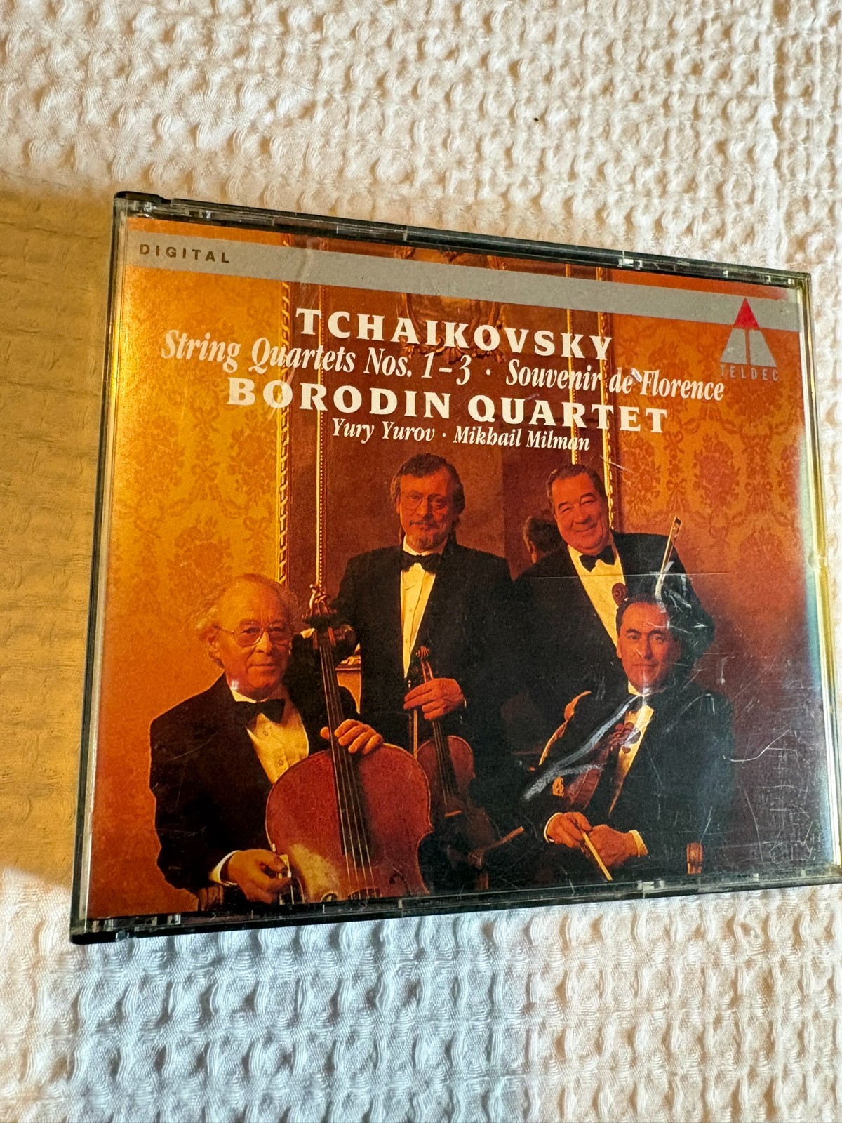 Tchaikovsky String Quartets no.1-3, Borodin Quartet CD, 1993 Teldec Stdio Berlin Tchaikovsky String Quartets no.1-3, Borodin Quartet CD, 1993 Teldec Stdio Berlin