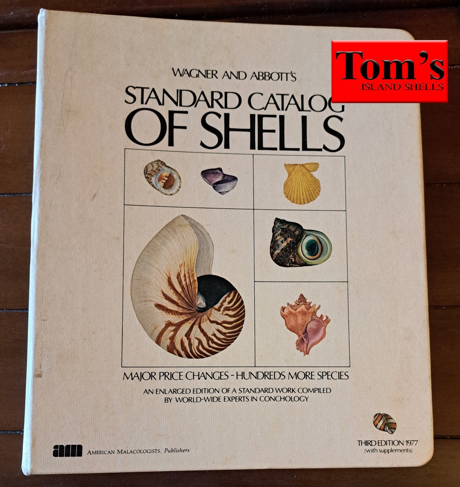Vtg Wagner And Abbott’s Standard Catalog Of Shells 3rd Edition 1977