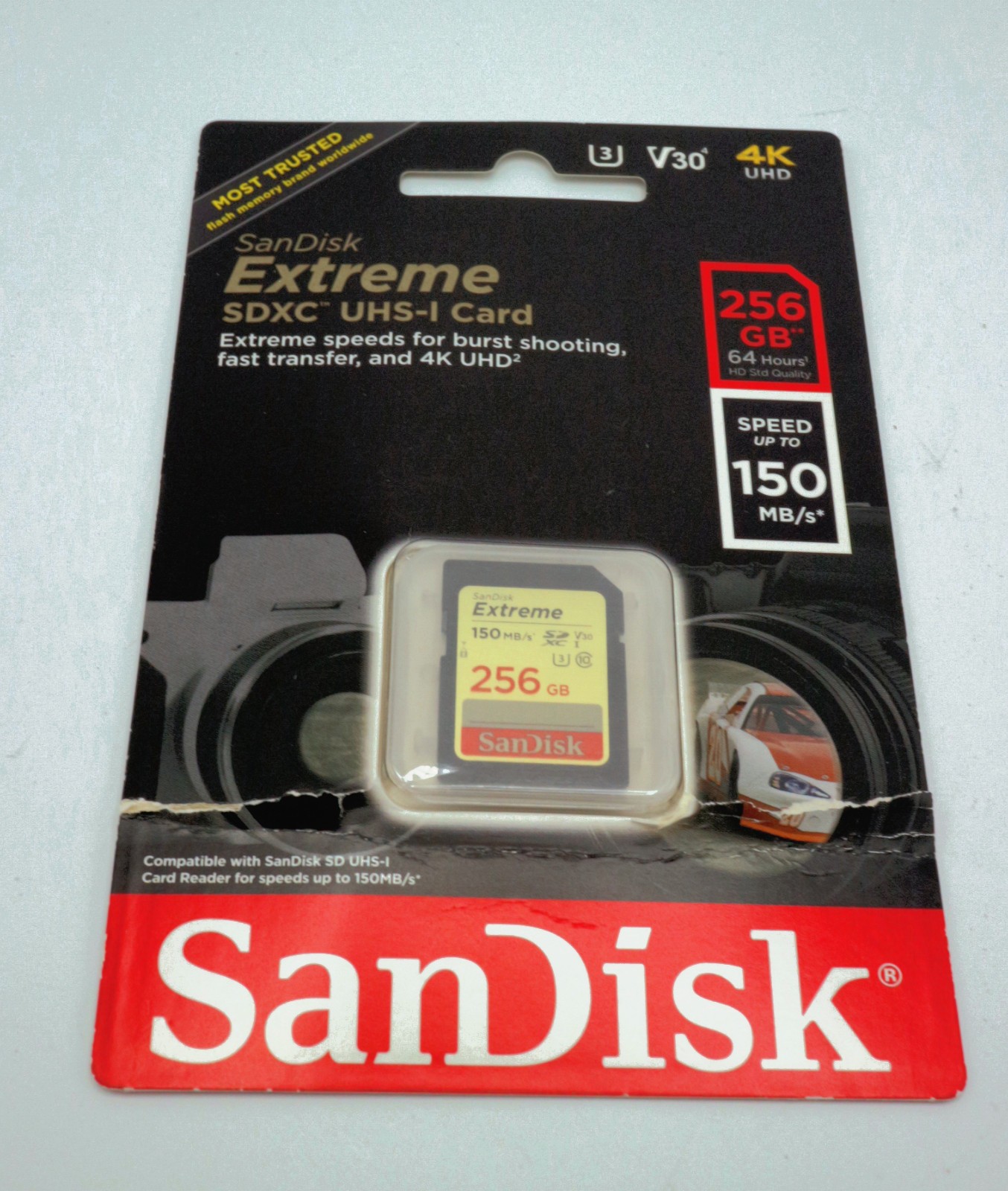 SanDisk Extreme 256GB SDXC UHS-I Memory Card BRAND NEW - CANON NIKON SONY PENTAX
