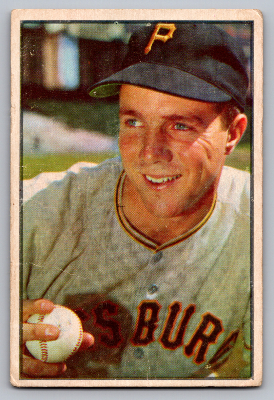 1953 BOWMAN COLOR #16 BOB FRIEND PIRATES 1953 BOWMAN COLOR #16 BOB FRIEND PIRATES