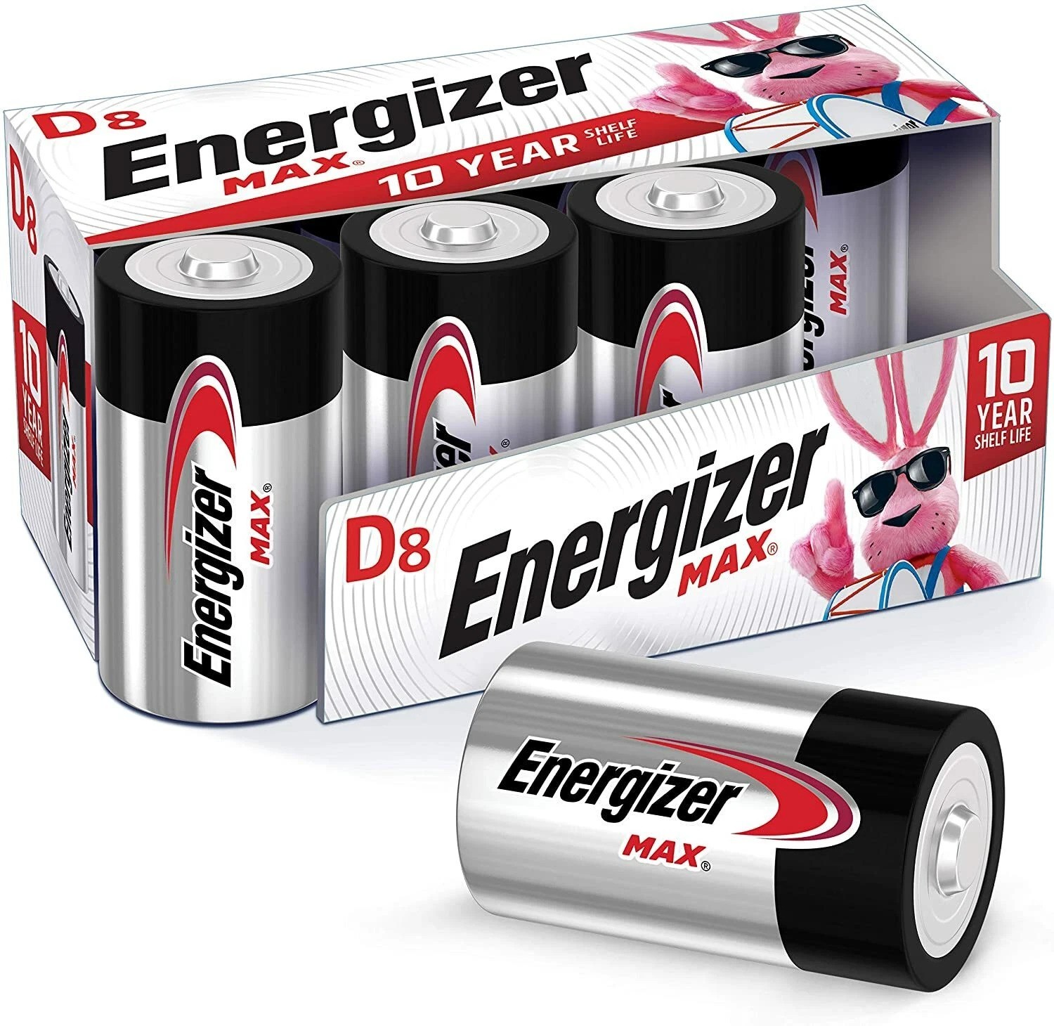 (8 PACK) Energizer MAX D Alkaline Batteries (8 PACK) Energizer MAX D Alkaline Batteries