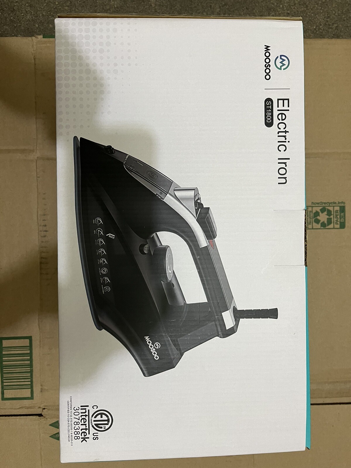 MOOSOO Steam Iron 1800W Portable Steam-Dry Iron Anti-drip Iron with Auto-Off MOOSOO Steam Iron 1800W Portable Steam-Dry Iron Anti-drip Iron with Auto-Off