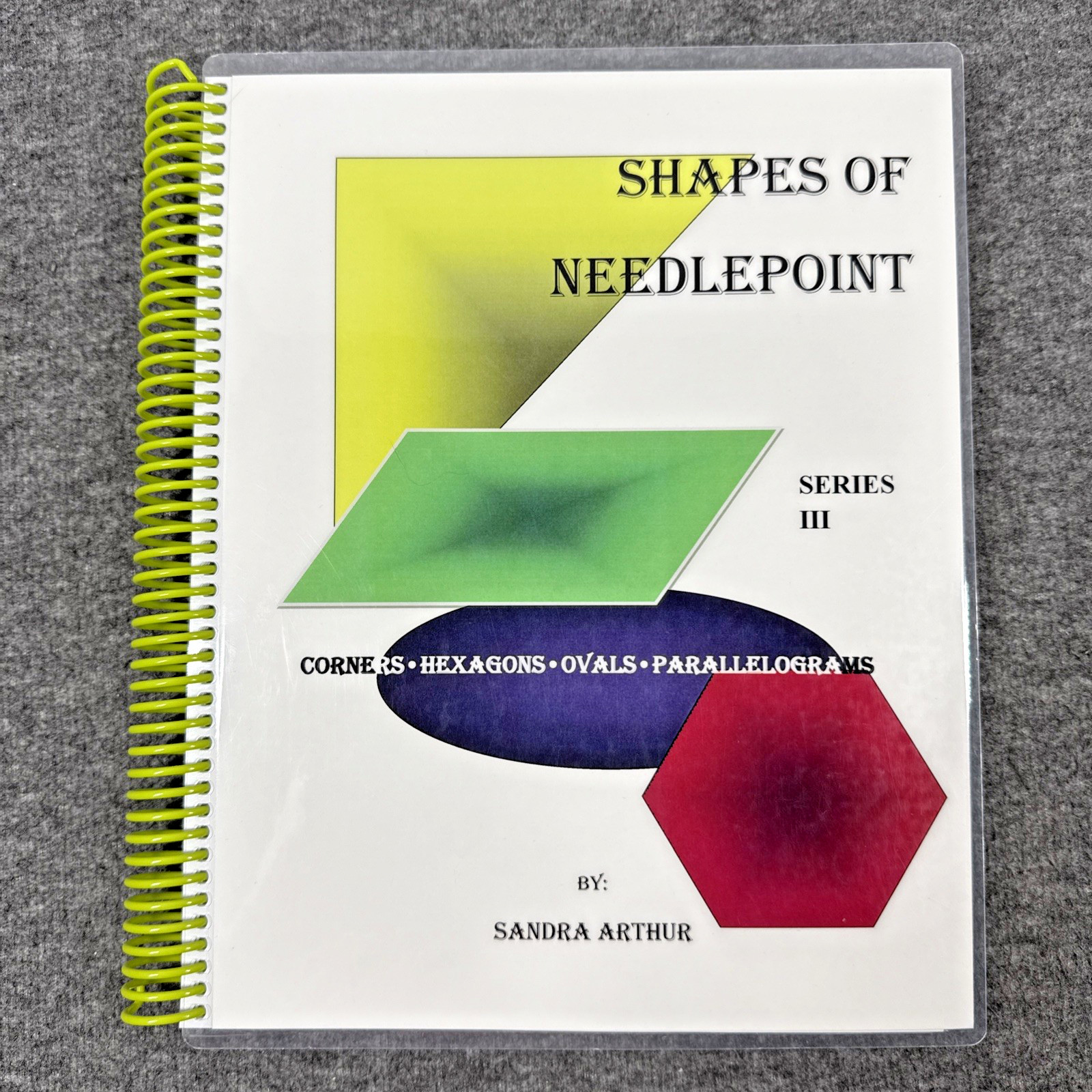 Shapes of Needlepoint Series III Corners Hexagons Ovals, Sandra Arthur, Rare HTF