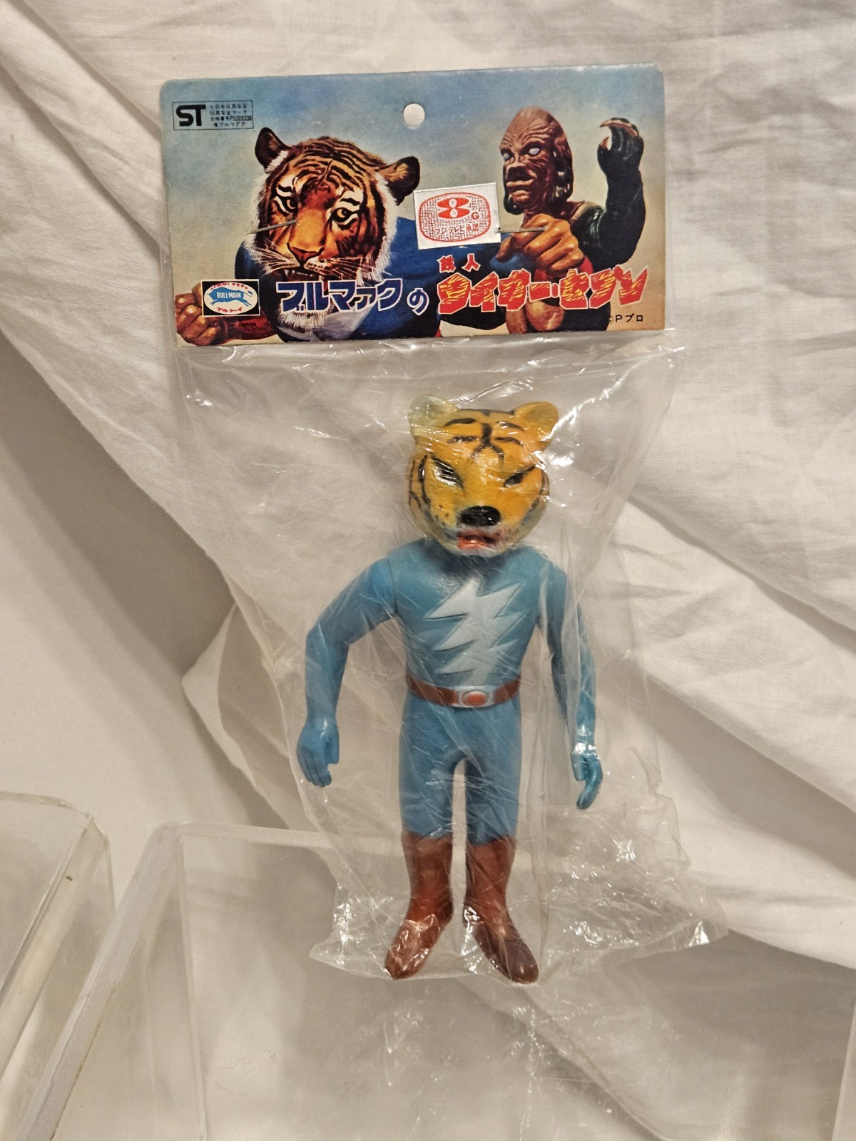 Vintage Unused Tetsujin Tiger Seven Mini Soft Vinyl Sofubi Bullmark
