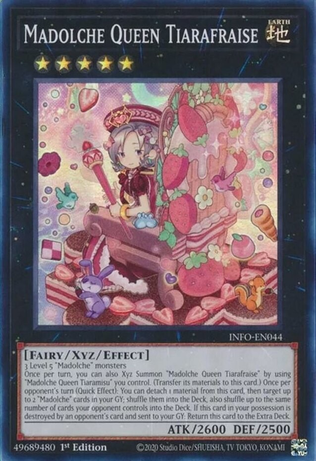 Madolche Queen Tiarafraise - INFO-EN044 - Super Rare - 1st Edition Near Mint