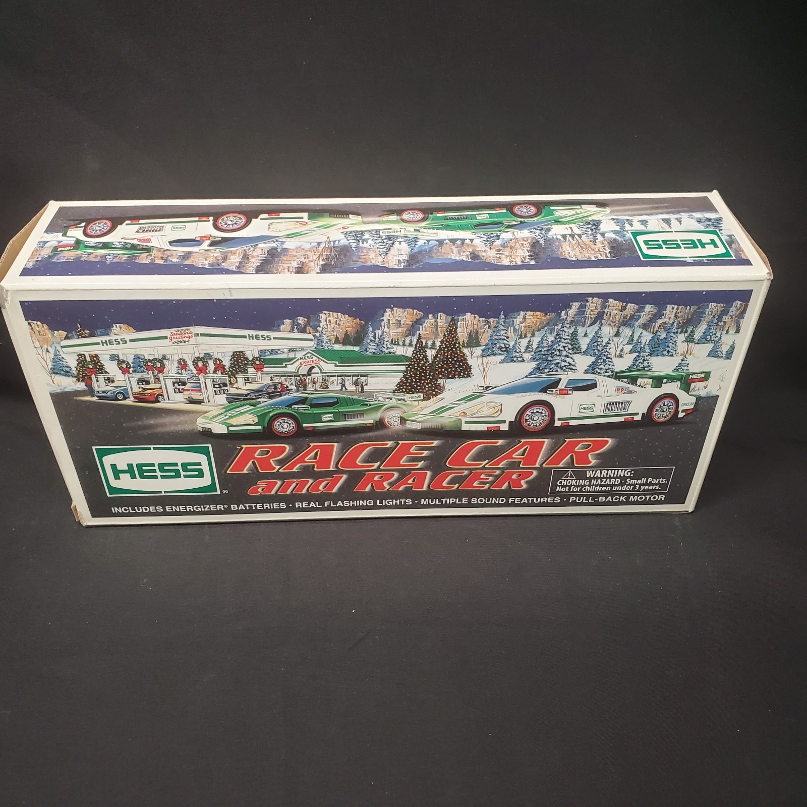 Vintage 2009 Hess Race Car and Racer Toy Vehicle Set New In Box NIB Gas Oil