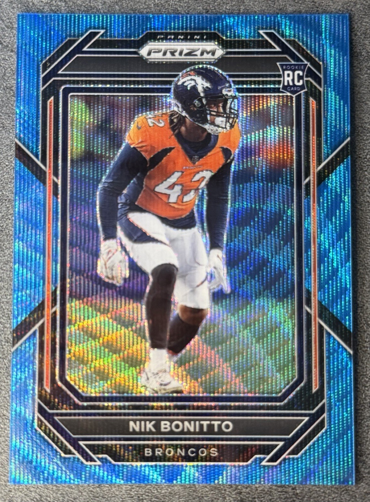 Nik Bonitto 2022 Panini Prizm Blue Wave Prizm Color Match /199 RC DEN #398 Nik Bonitto 2022 Panini Prizm Blue Wave Prizm Color Match /199 RC DEN #398