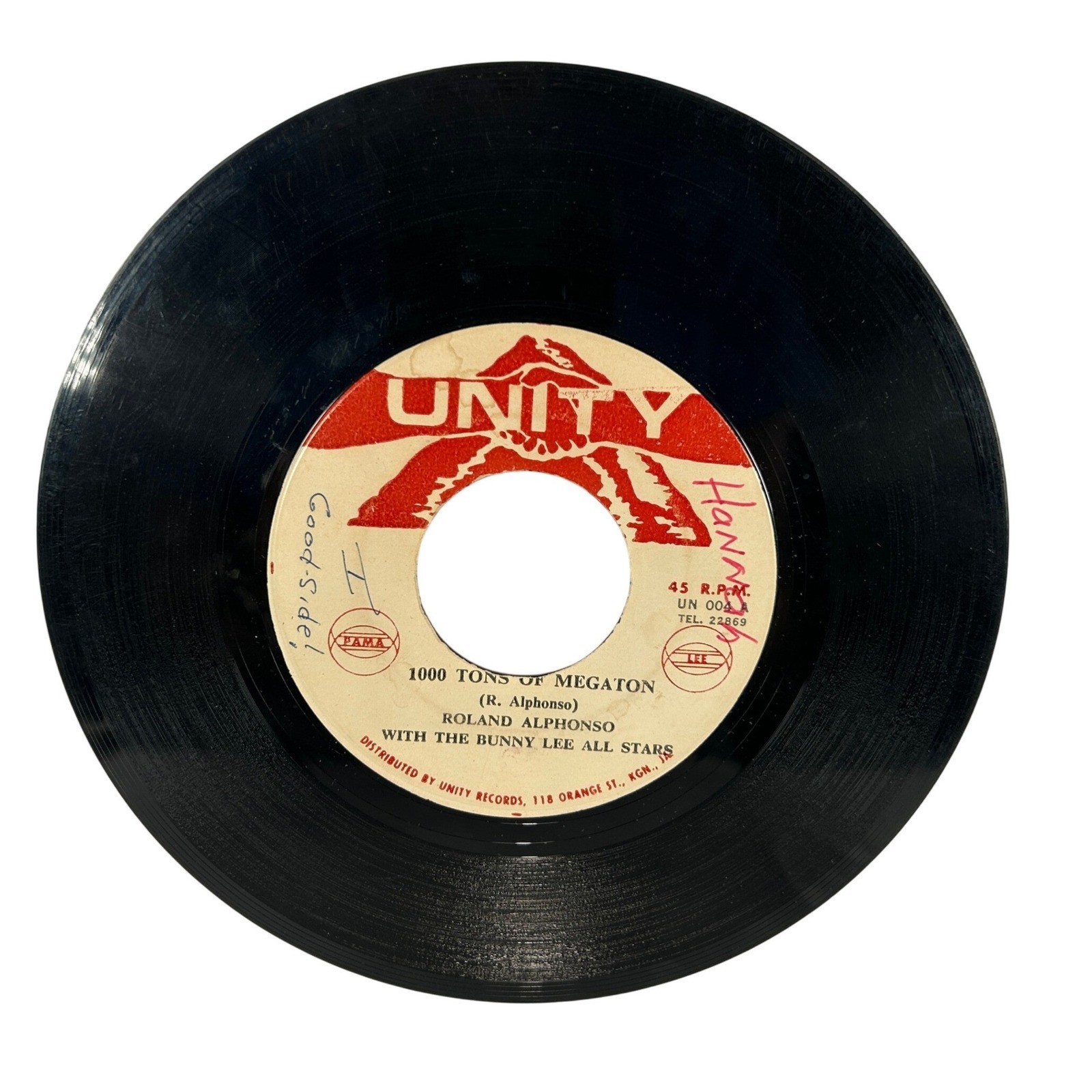 Roland Alphonso 1000 Tons of Megaton Musical Resurrection Unity UN 004 7\
