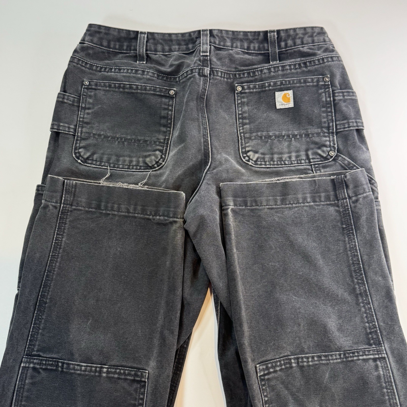 Carhartt WOMENS 100631 001 Blk double knee carpenter pants 10 Tall Fit 32x31 Carhartt WOMENS 100631 001 Blk double knee carpenter pants 10 Tall Fit 32x31