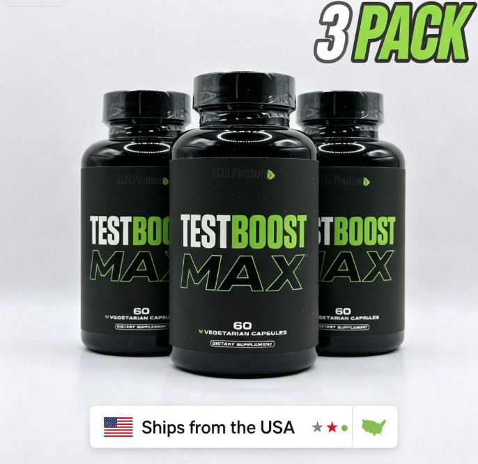 3x TEST BOOST Max Sculptnation Build Muscle Men Fat Weight Loss-Newest Sealed