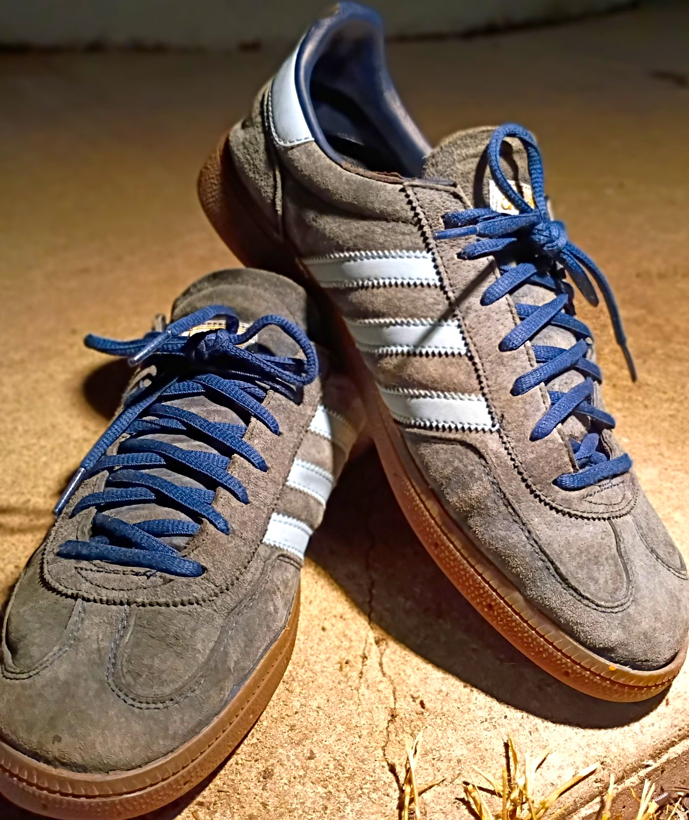 Vintage Adidas Originals Handball Spezial in Ash Gray Suede Men\'s Size US 11.5