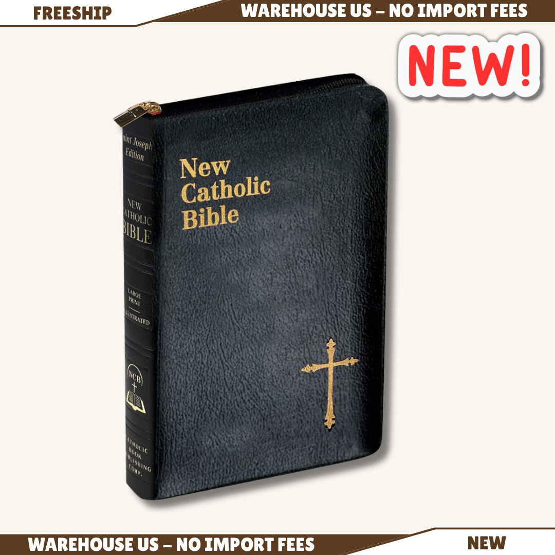 NEW St. Joseph New Catholic Bible with Zipper-Compact Size, Black, 9781958237625 NEW St. Joseph New Catholic Bible with Zipper-Compact Size, Black, 9781958237625