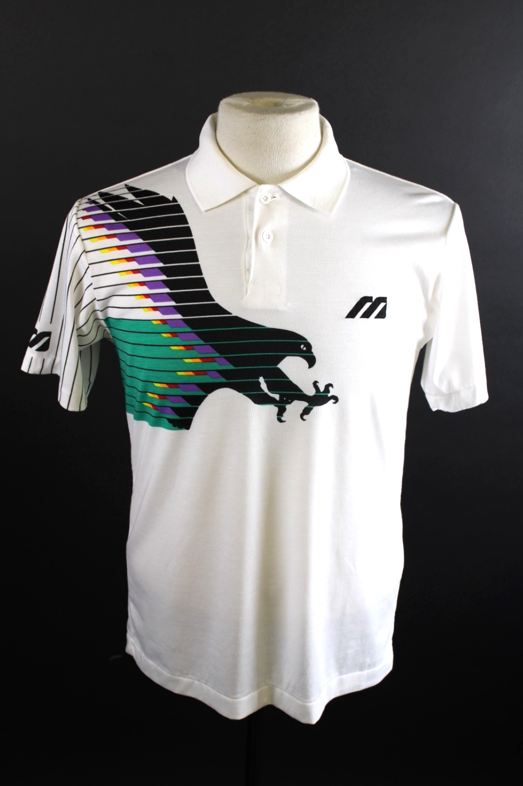 Vintage 1980s Mizuno Ivan Lendl Eagle Tennis Polo Shirt Mens Size Medium Vintage 1980s Mizuno Ivan Lendl Eagle Tennis Polo Shirt Mens Size Medium