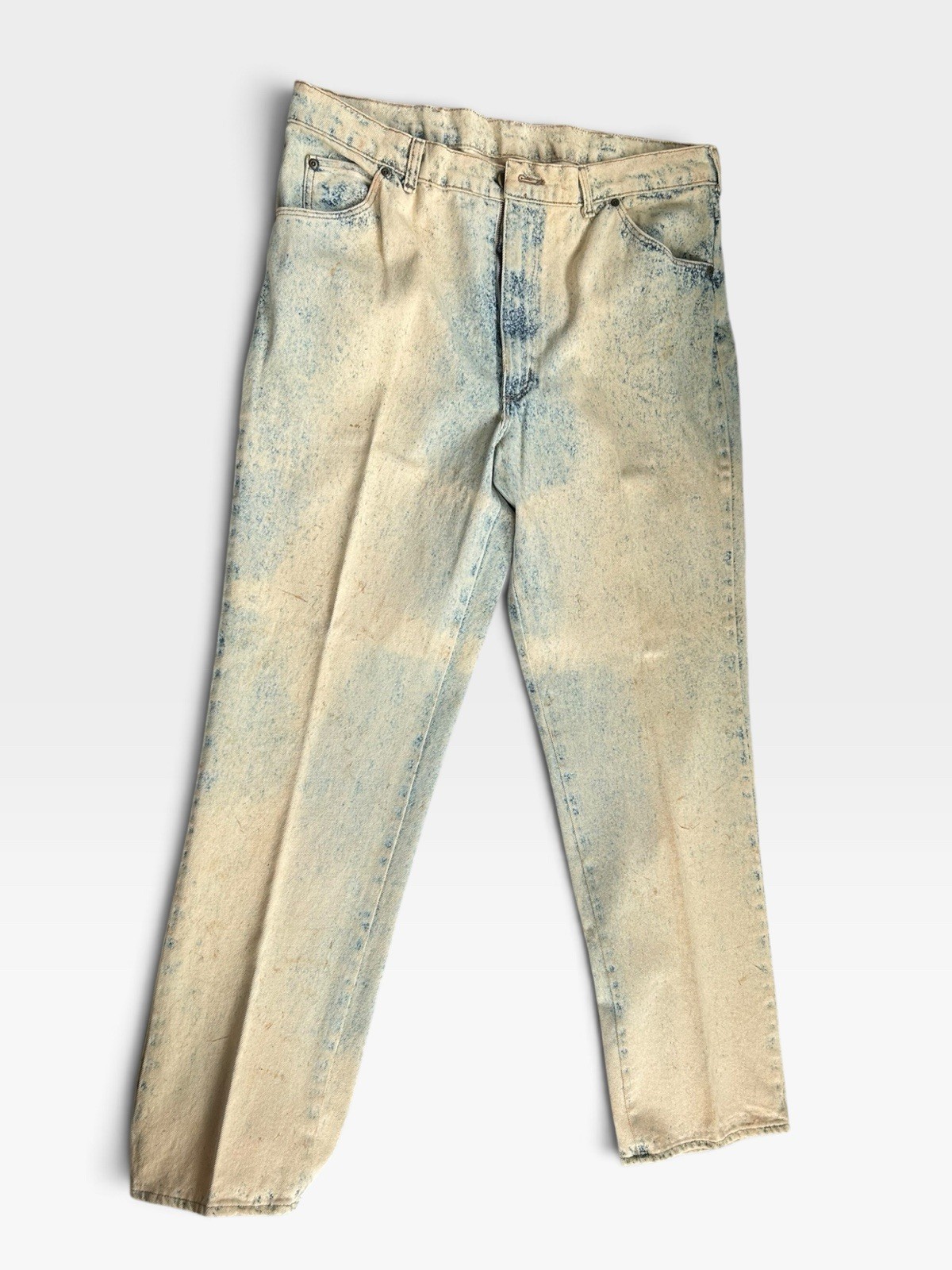 Vintage 80s Tour De France Acid Wash Jeans Men 38 NWT Deadstock Made in USA Rare