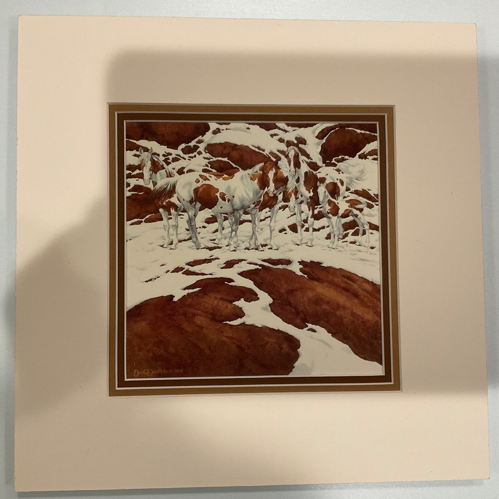 Bev Doolittle Pintos Triple Matted Bev Doolittle Pintos Triple Matted