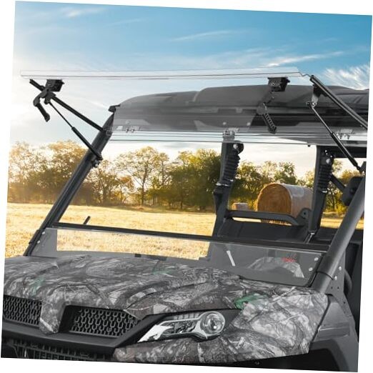 3-IN-1 Flip Front Windshield Compatible with CFMOTO Uforce Flip Windshield