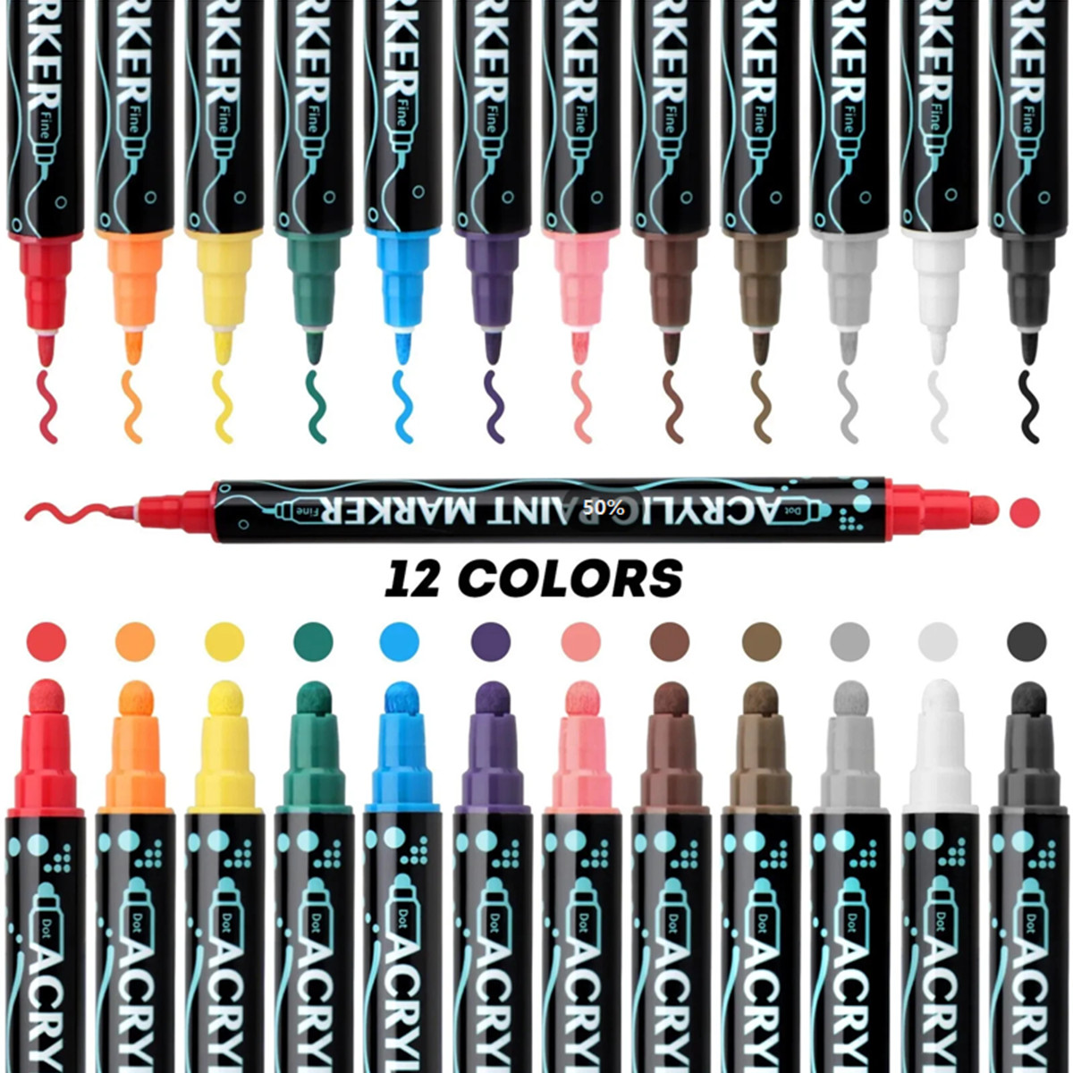 Waterproof Permanent Paint Marker Pen For Car Tyre Tire Tread Rubber Metal Wood
