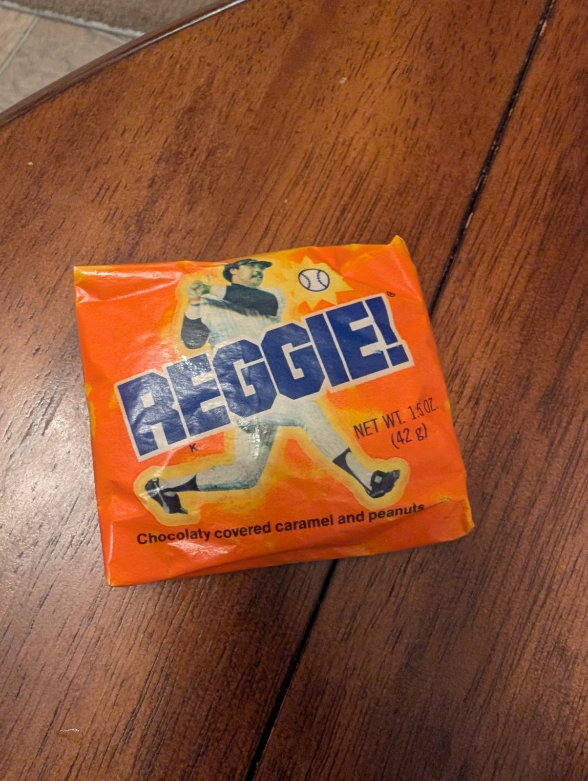 Original 1978 Reggie Chocolate Bar. Unopened