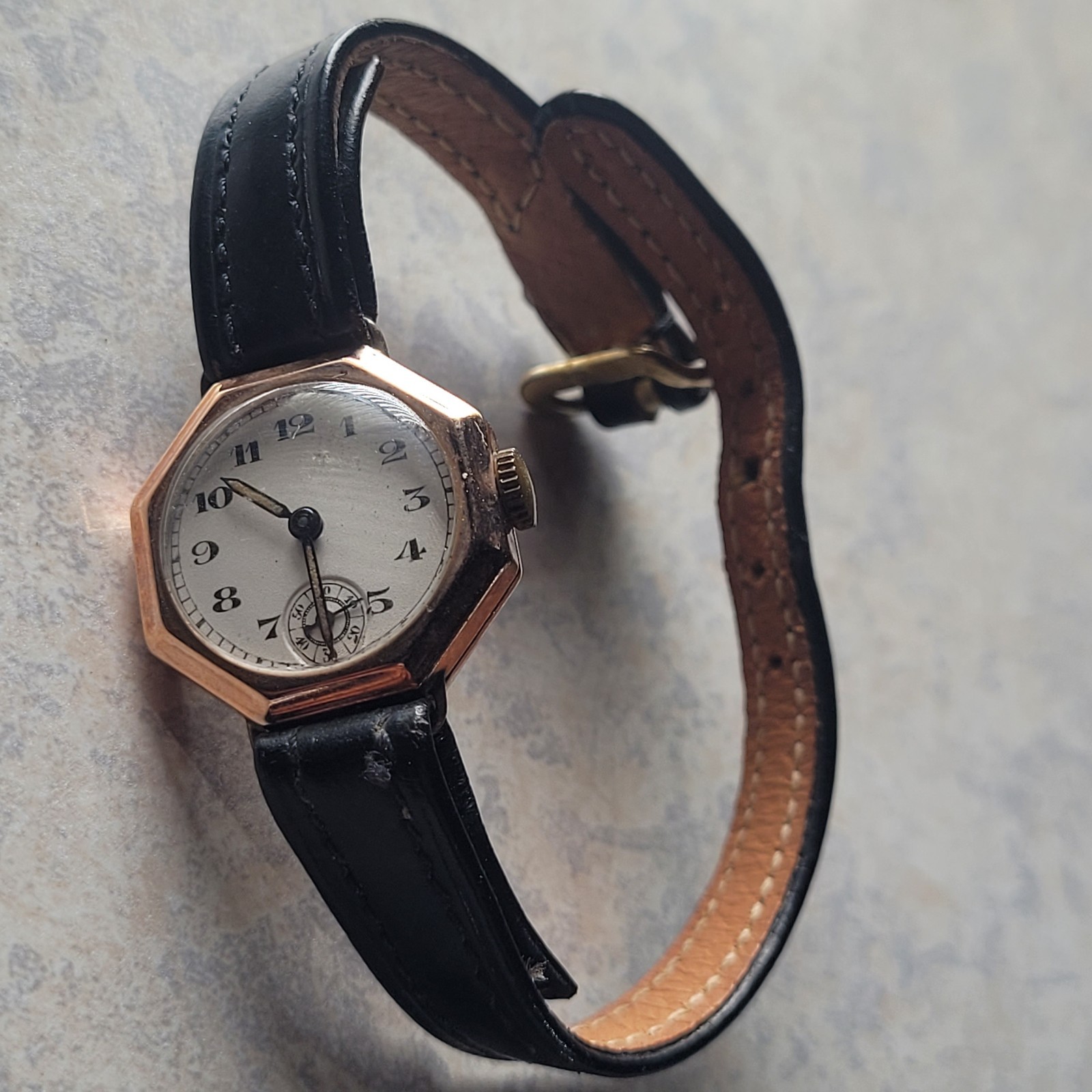 Perfect Antique 9ct 9K 375 Gold Swiss Made Wristwatch Fully Working Perfect Antique 9ct 9K 375 Gold Swiss Made Wristwatch Fully Working